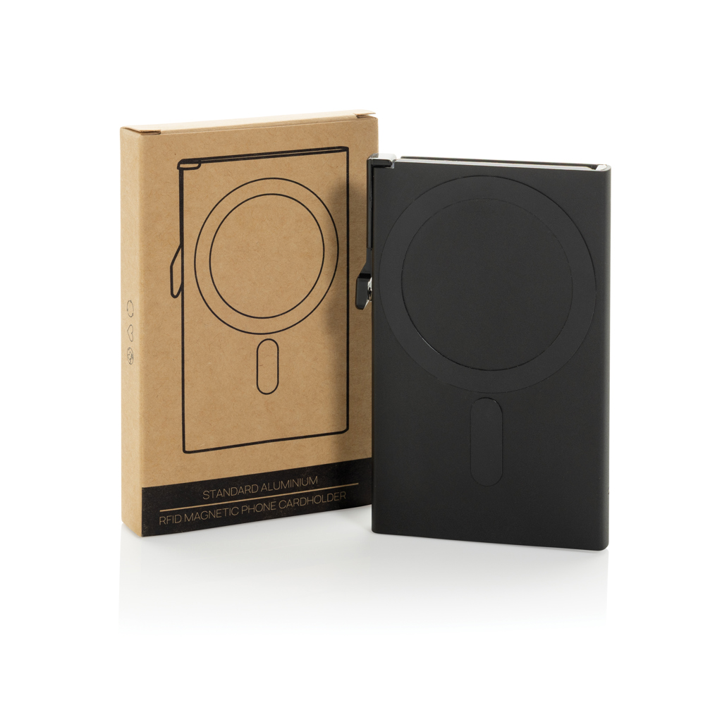 Magnetischer RFID-Kartenhalter aus Aluminium für Smartphones