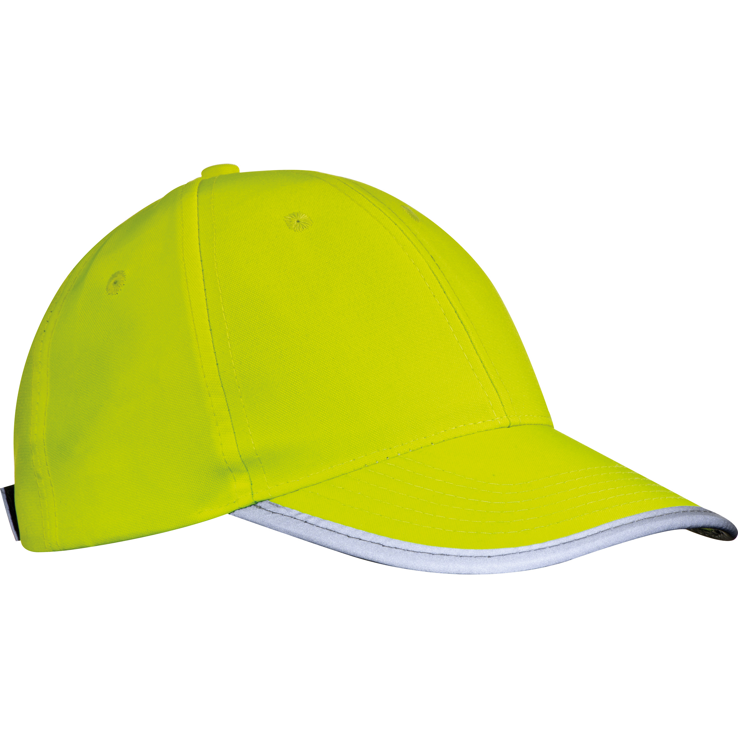 6 Panel Baseballcap für Kinder aus Polyester mit reflektierender Borte 6 Panel Baseballcap für Kinder aus Polyester mit reflektierender Borte