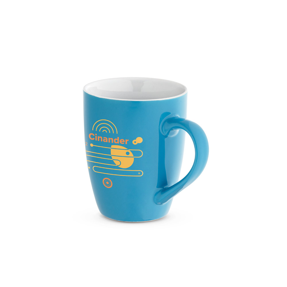 CINANDER Keramikbecher mit glänzender Oberfläche, 370 ml
