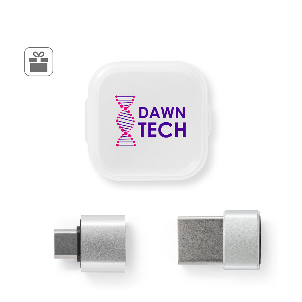 MINSKY Set aus 2 Aluminium USB-A / USB-C Adaptern