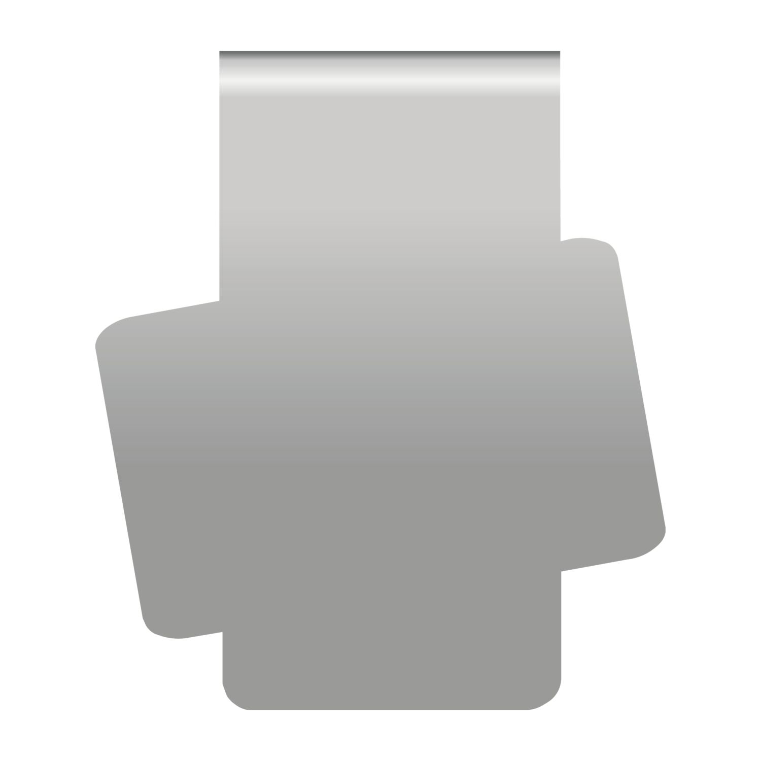 ROMINOX® Mehrweg-Büroklammer Shape Clip Variante B, idealer Mailingartikel für Dokumente, bis zu 18 Seiten Klemmkraft