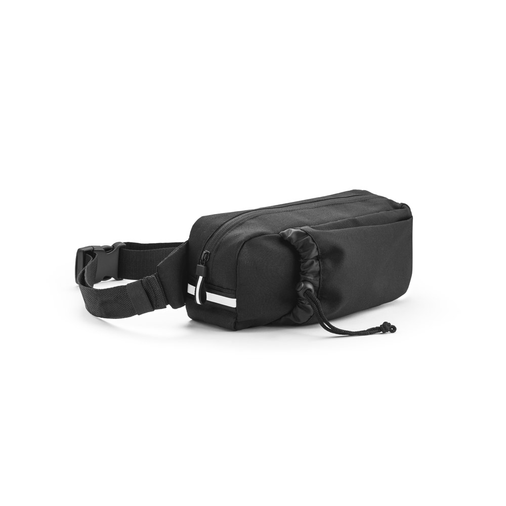 DELFOS POUCH Gürteltasche aus 300D recyceltem Polyester und 600D recyceltem Polyester mit reflektierenden Elementen