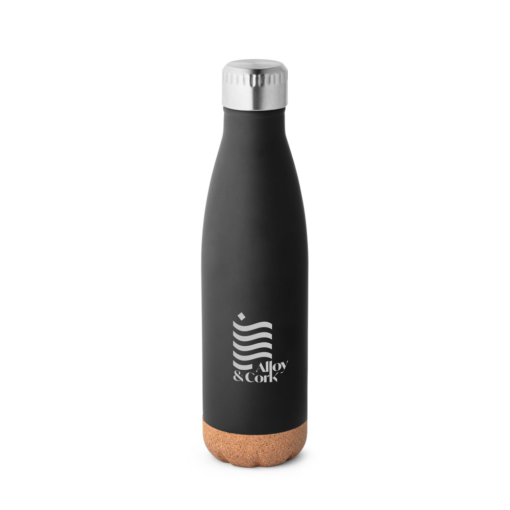 SOLBERG Thermosflasche aus Edelstahl und Korkboden, 560 ml
