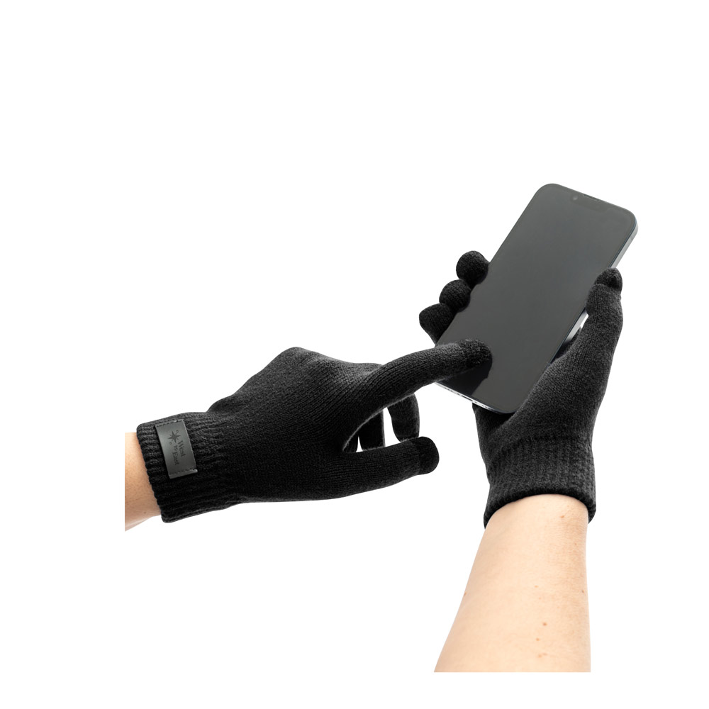 BURROW Handschuhe aus recyceltem Polyester (100% rPET), mit Tastspitzen