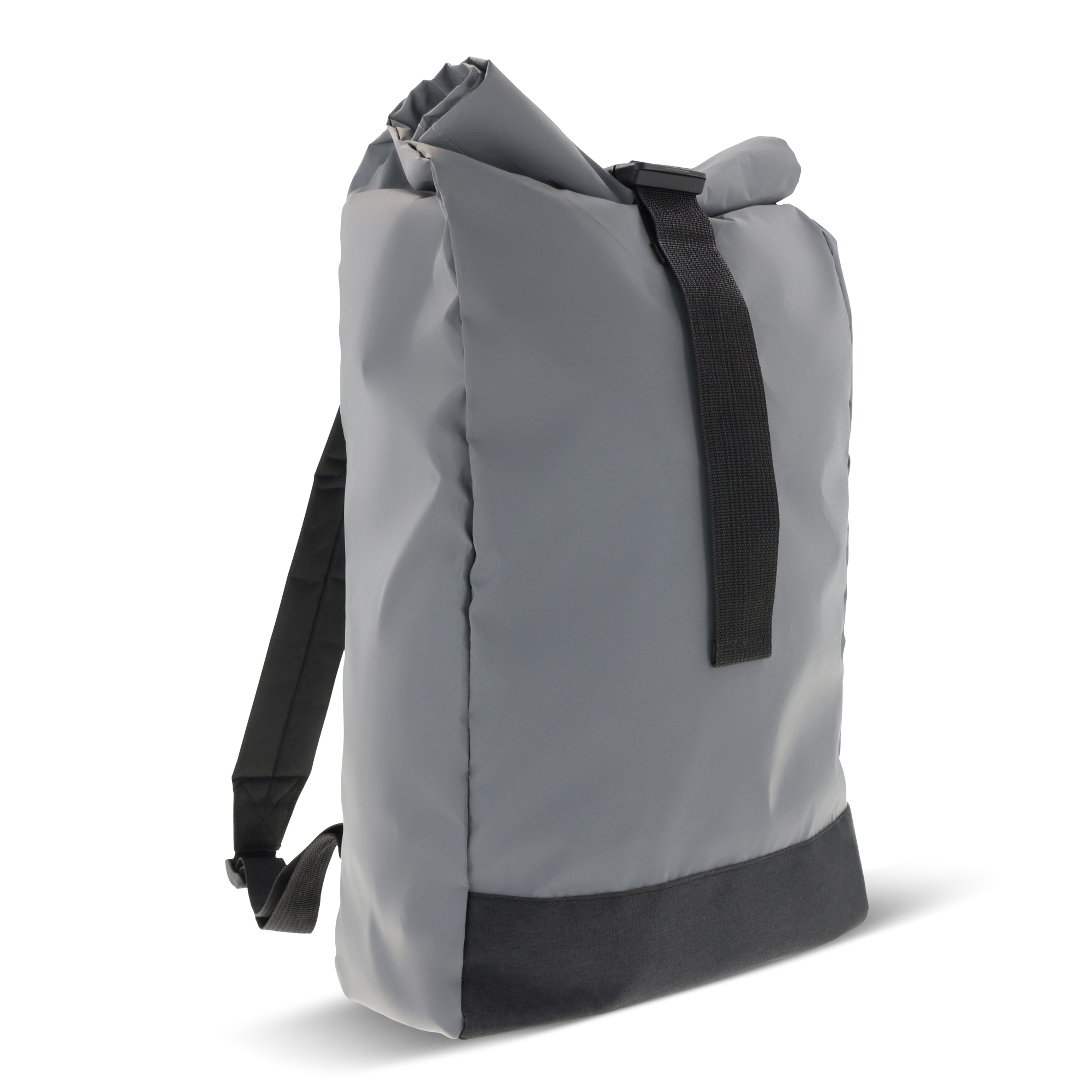 Reflektierender Rolltop-Rucksack 26 x 13 x 50cm