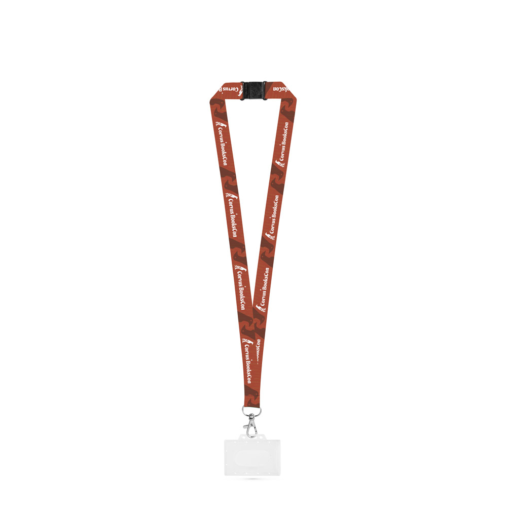 BARNSLEY Lanyard-Set SUBLIMATION Long II (20 mm) aus recyceltem Polyester (100 % rPET) mit 20-mm-Karabinerhaken, Sicherheitsverschluss und stabilem Ausweis- / Kartenhalter (91 x 68 mm)