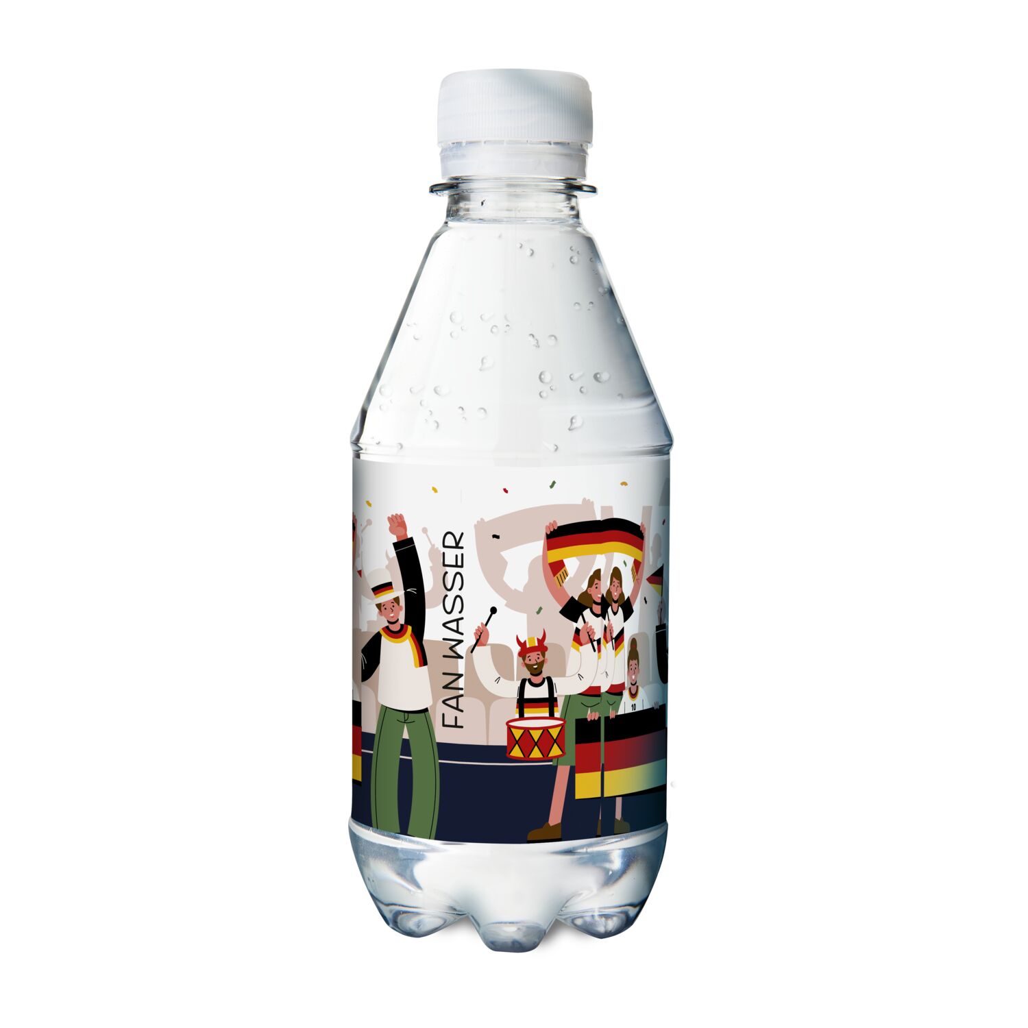 330 ml PromoWater - Mineralwasser, still, Hergestellt in Deutschland - Folien-Etikett
