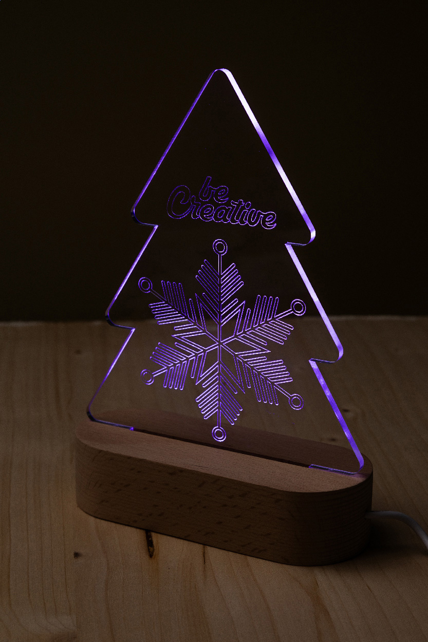 Weihnachtsbaum LED-Lichttrophäe Woodify Xmas