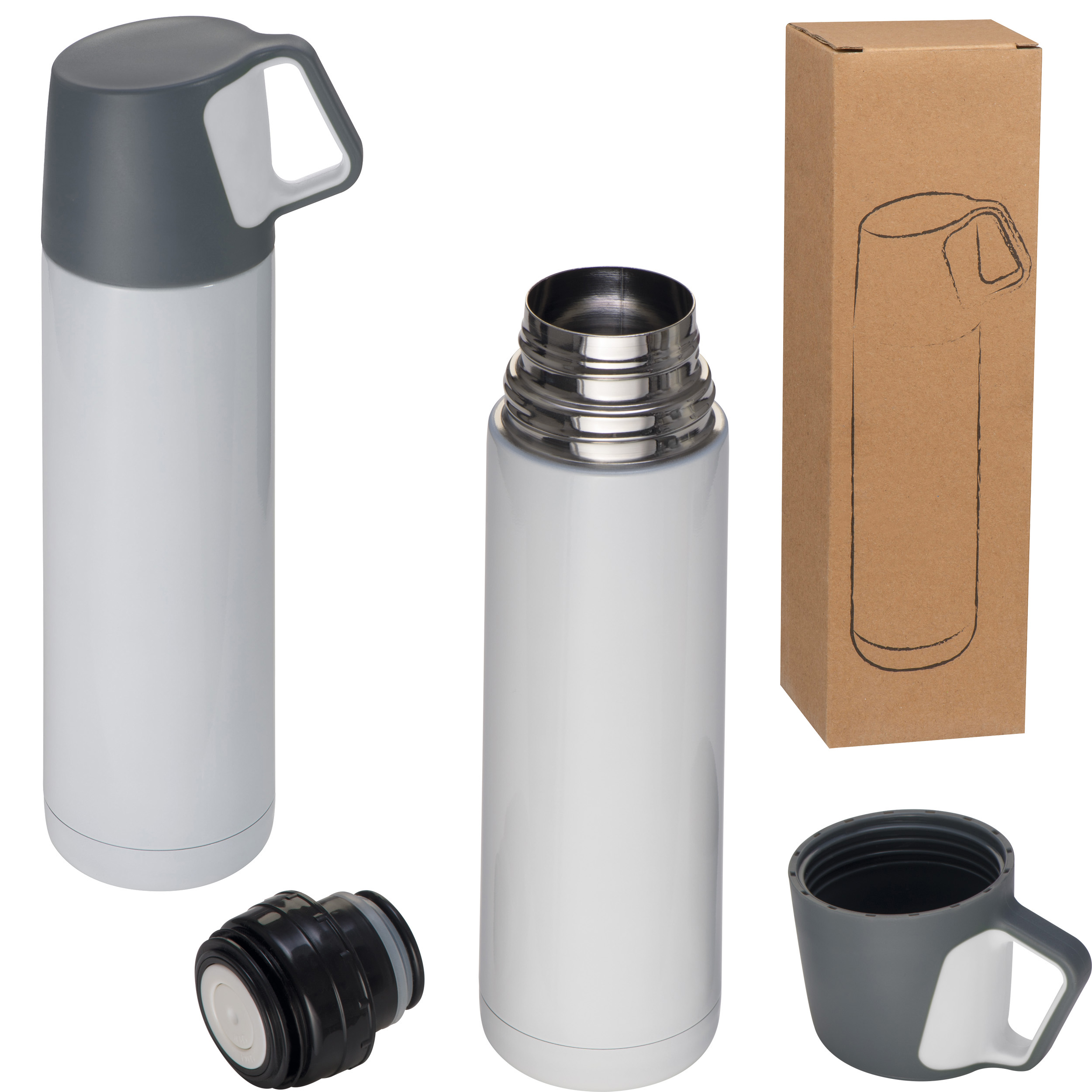 Vakuum Isolierkanne aus Edelstahl, 500ml Vakuum Isolierkanne aus Edelstahl, 500ml