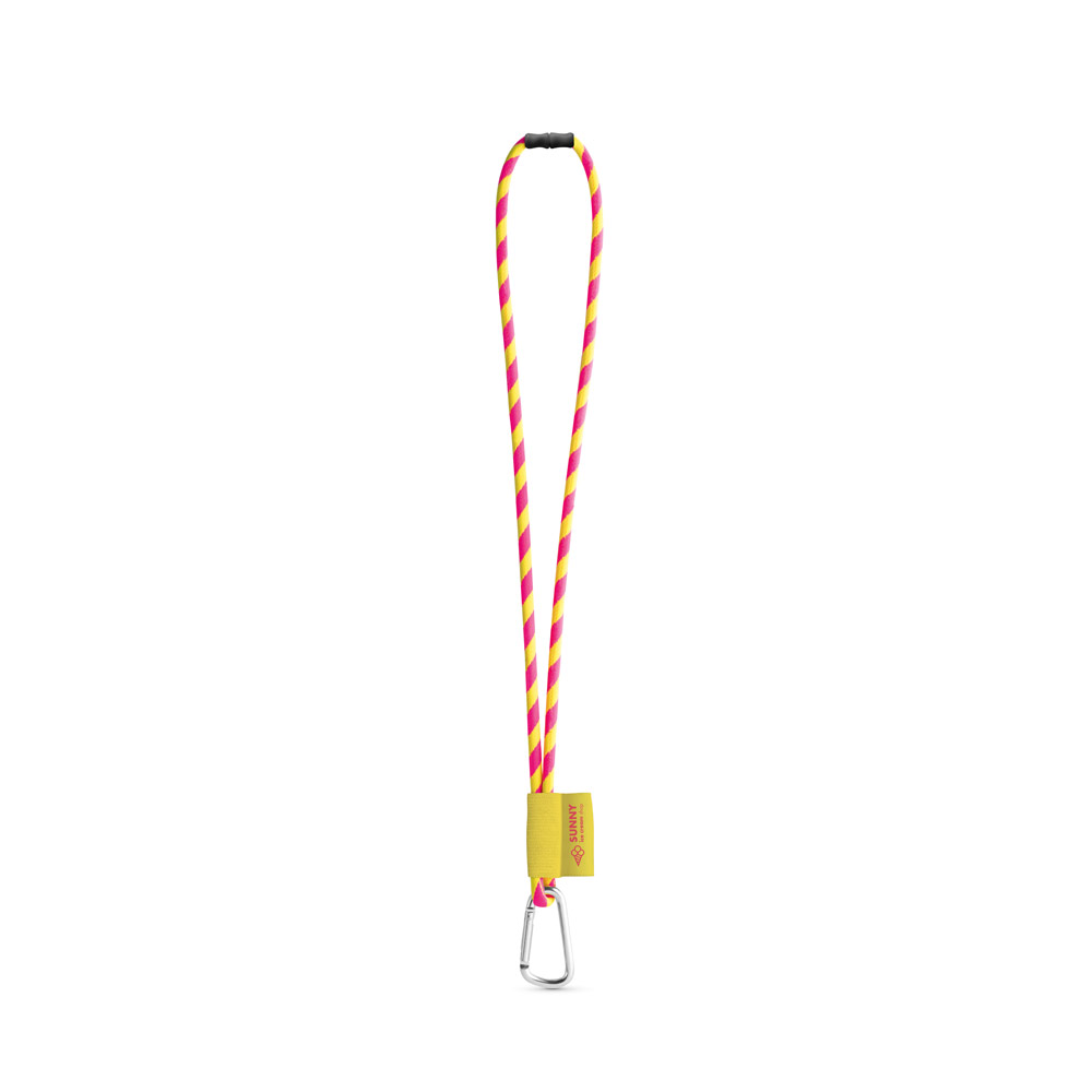 75089 SET Lanyard TUBE Long (Ø 7 mm) mit 55 mm D-förmigem Karabiner und Ø 7 mm Sicherheitsverschluss