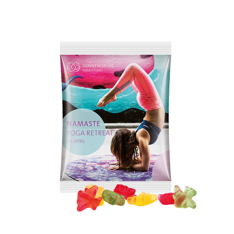 Maxitüte, Folie weiß, Trolli Fruchtgummi Flugzeuge