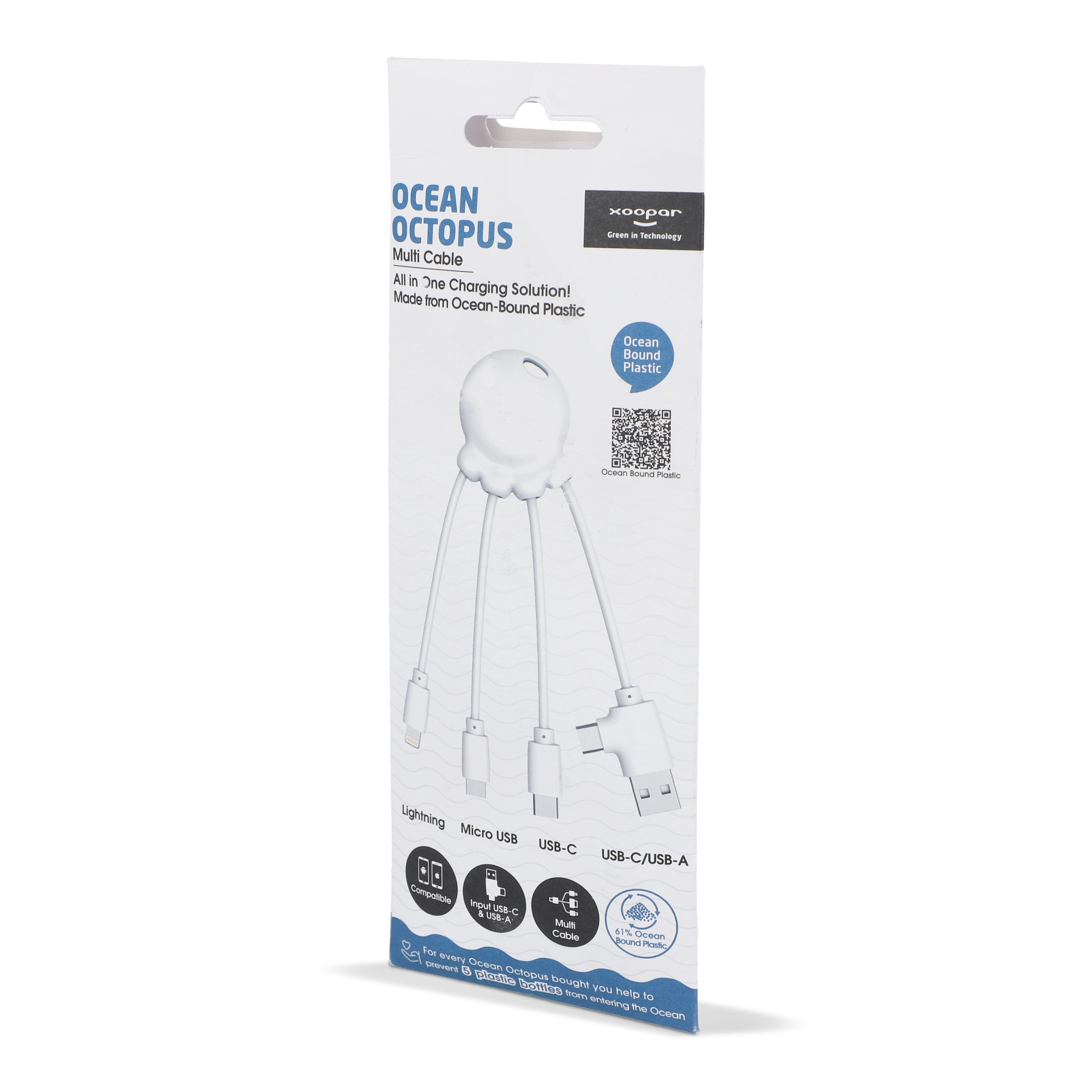 Xoopar Eco Octopus Ladekabel Ocean Bound Plastic mit Firmenlogo für ...