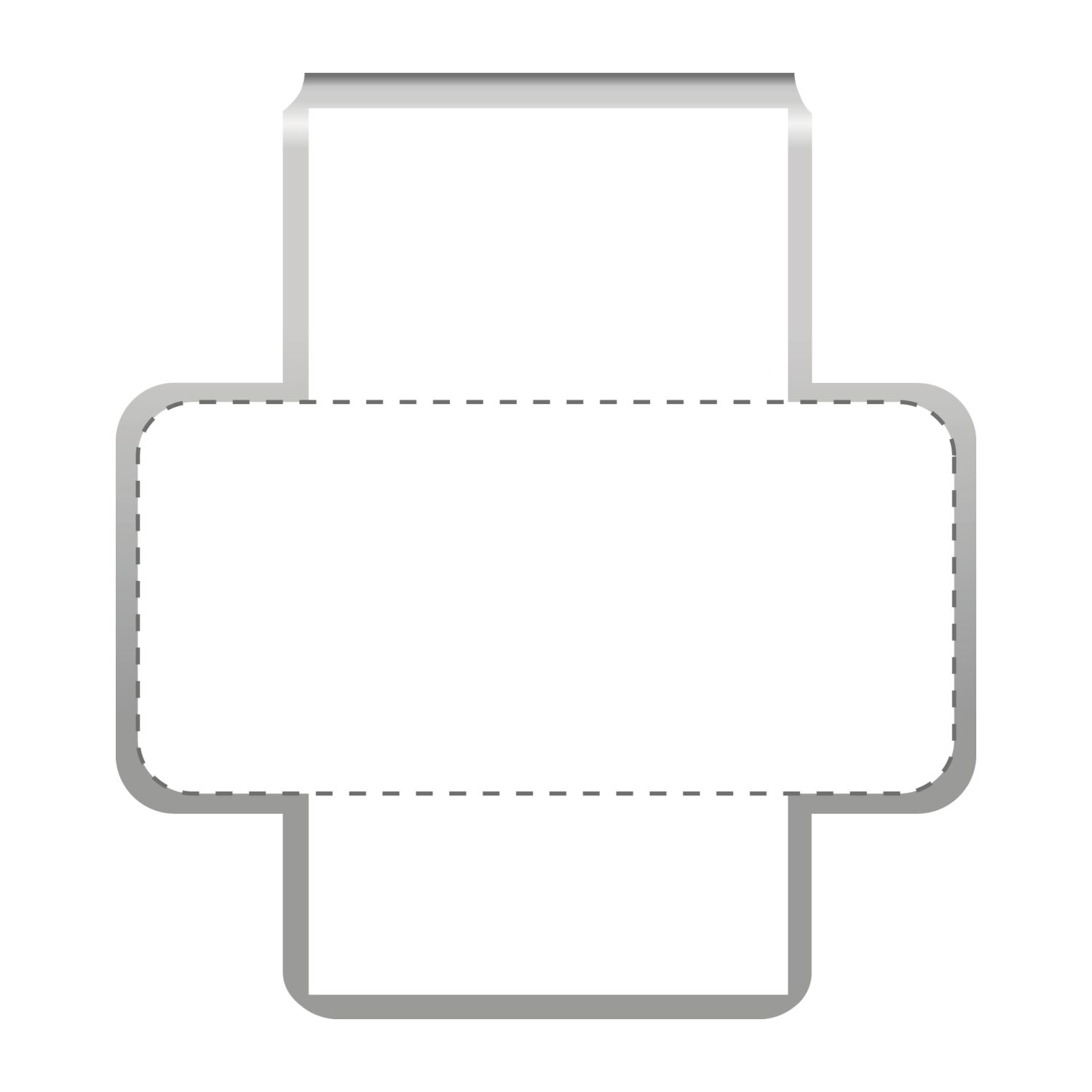 ROMINOX® Mehrweg-Büroklammer Shape Clip Variante H, idealer Mailingartikel für Dokumente, bis zu 18 Seiten Klemmkraft