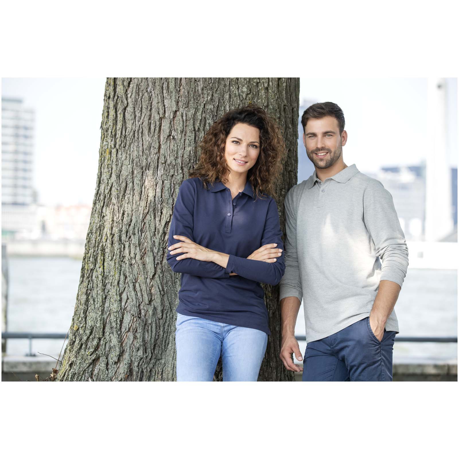 Calgary 180 g / m² Langarm Poloshirt für Herren