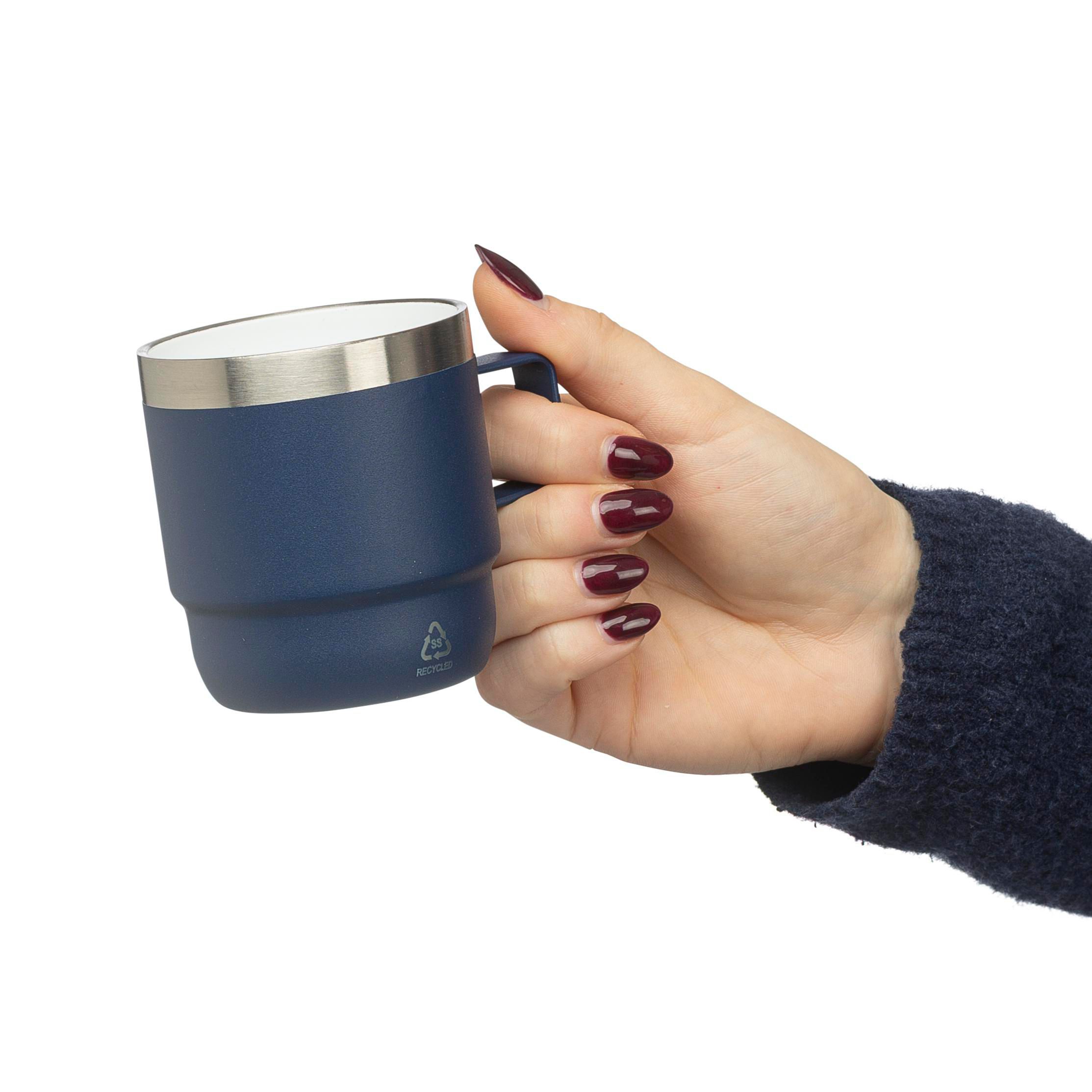 Recycelter Edelstahl-Becher mit doppelter Wand (180 ml) Lilia