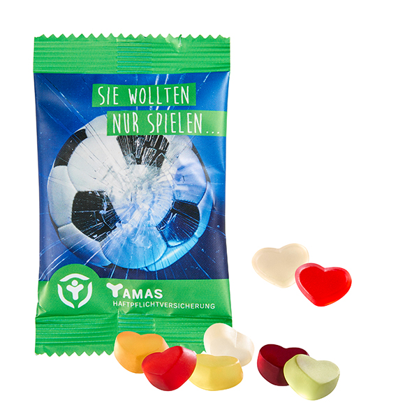 Fruchtgummi STANDARD 15 g, VEGAN im konventionellen Tütchen Fruchtgummi STANDARD 15 g, VEGAN im konventionellen Tütchen