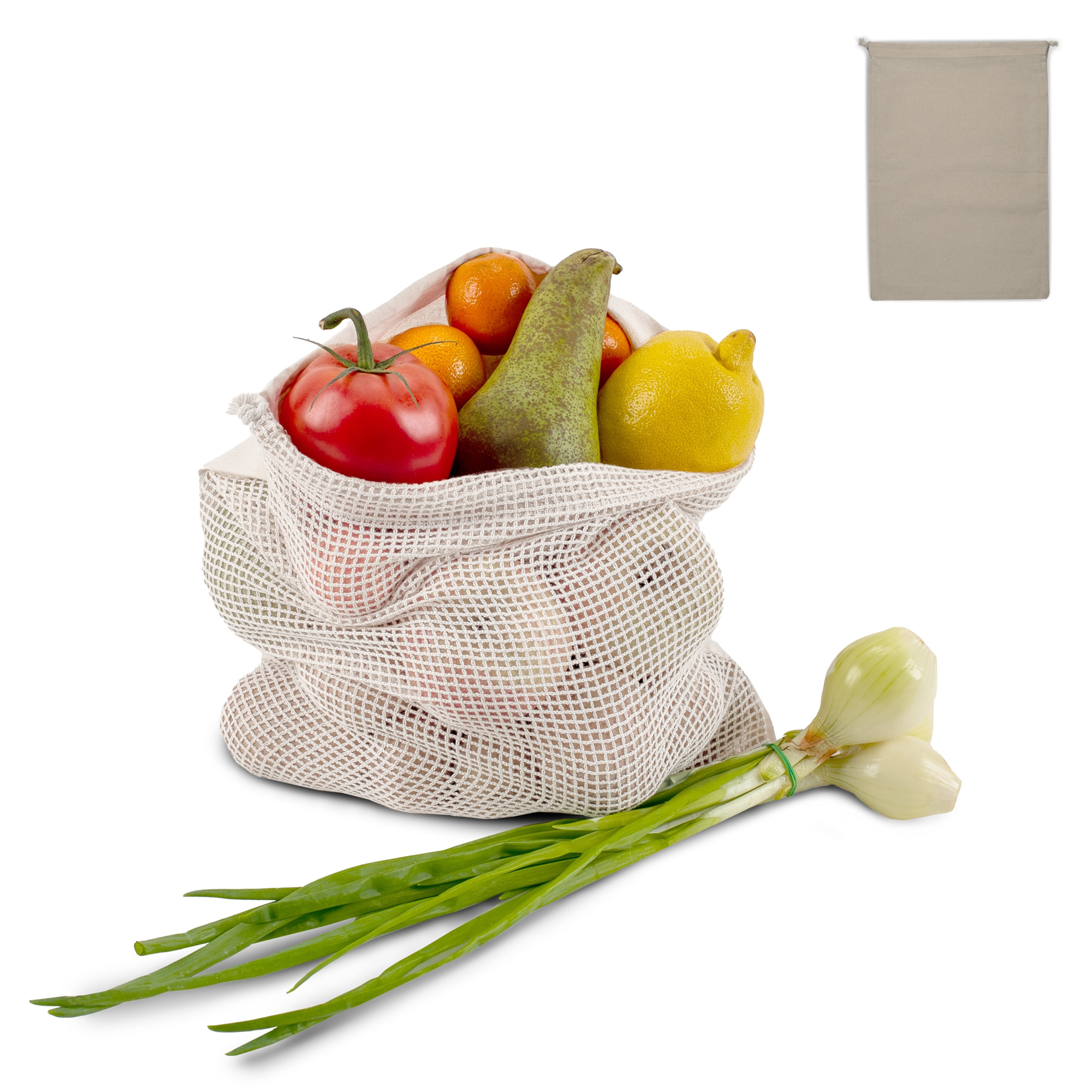 Wiederverwendbare Lebensmitteltasche OEKO-TEX® Baumwolle 30 x 40cm