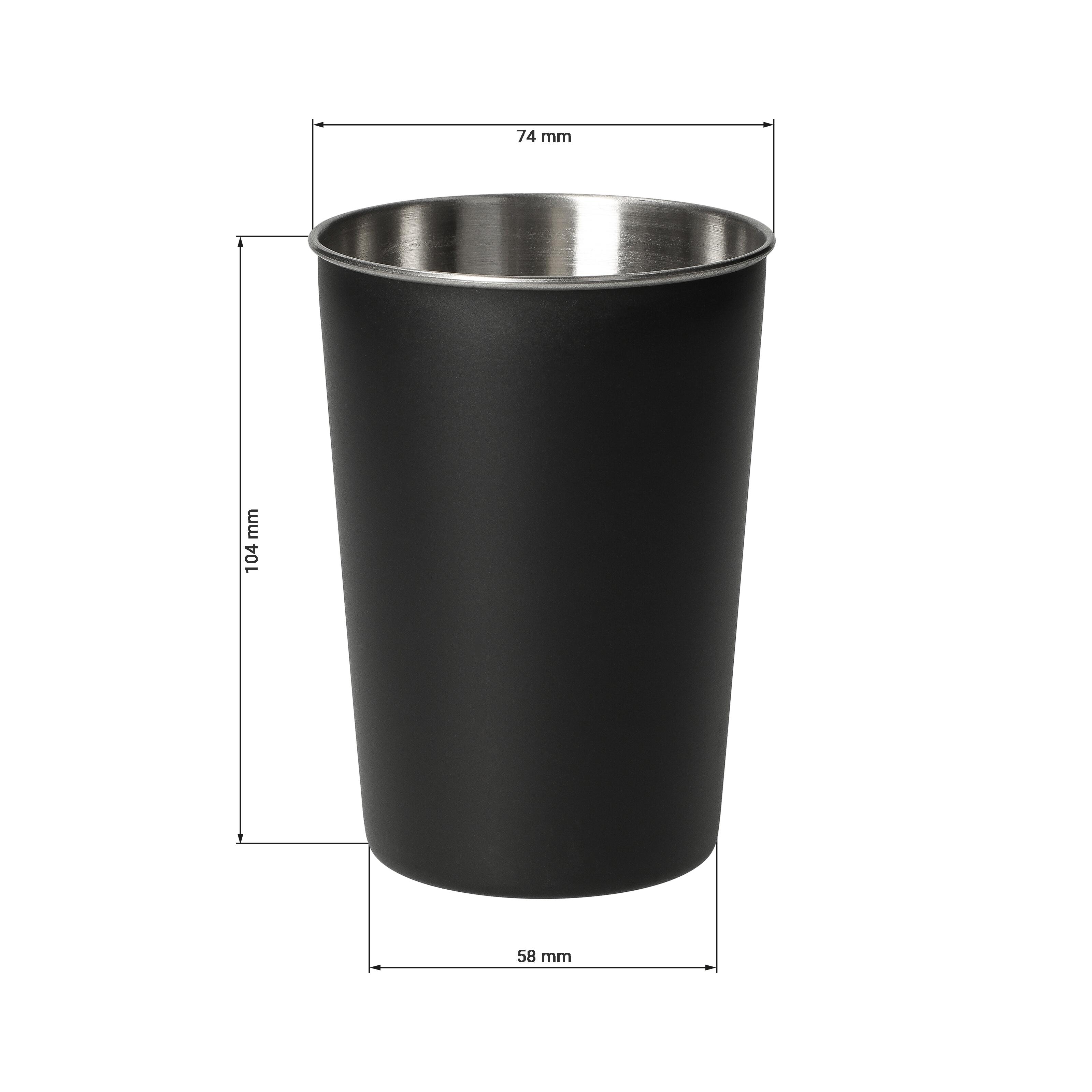 Edelstahlbecher "Metallo", 270 ml