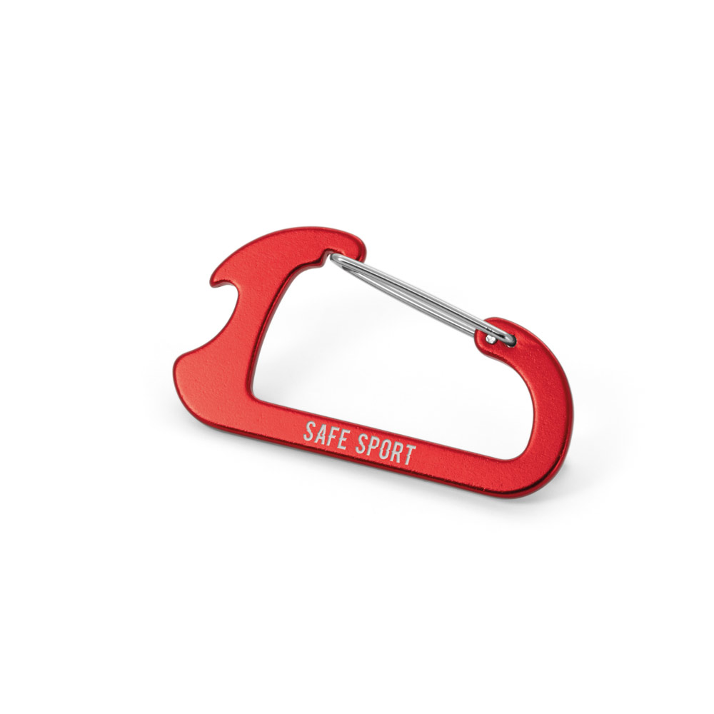 CLOSE Karabiner aus Aluminium mi Kapselöffner