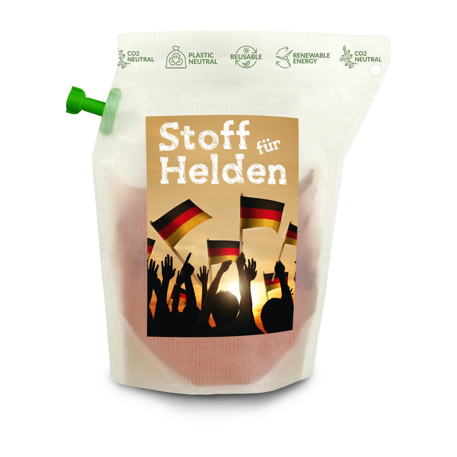 Geschenkartikel / Präsentartikel: Tee-Brühbeutel, Bleiben Sie Gesund & positiv, Tasty Berry, wiederverwendbar