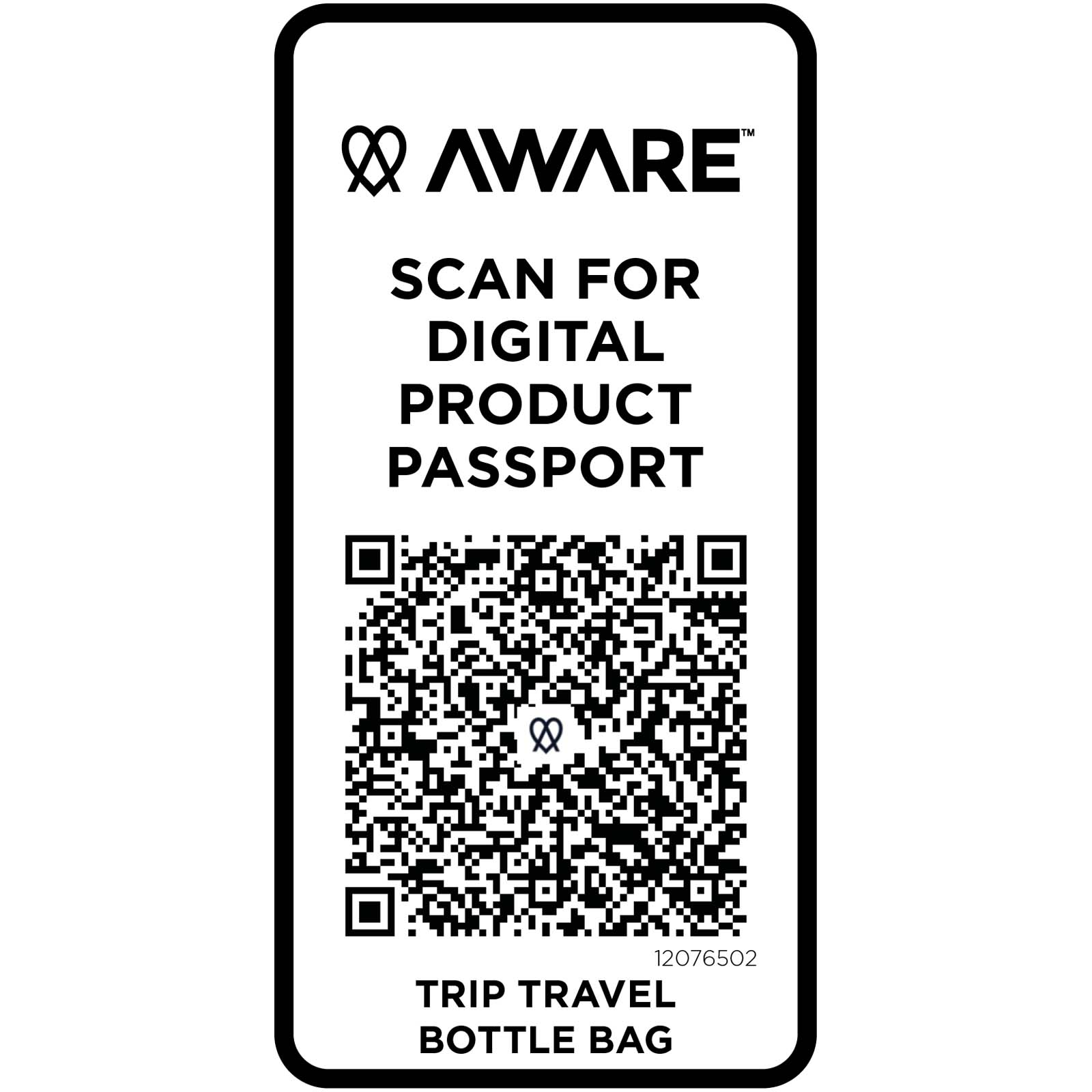 Trip Aware™ Recycelte Reisetasche für Flaschen 2 L