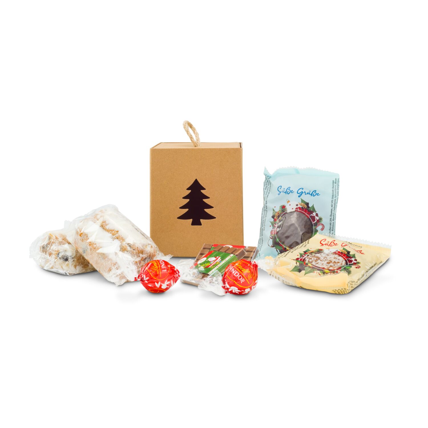 Geschenkset / Präsenteset: Süße Tannenbaumbox