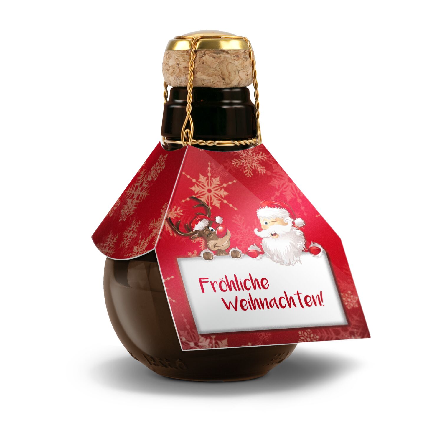 Kleinste Sektflasche der Welt! Fröhliche Weihnachten - Ohne Geschenkkarton, 125 ml
