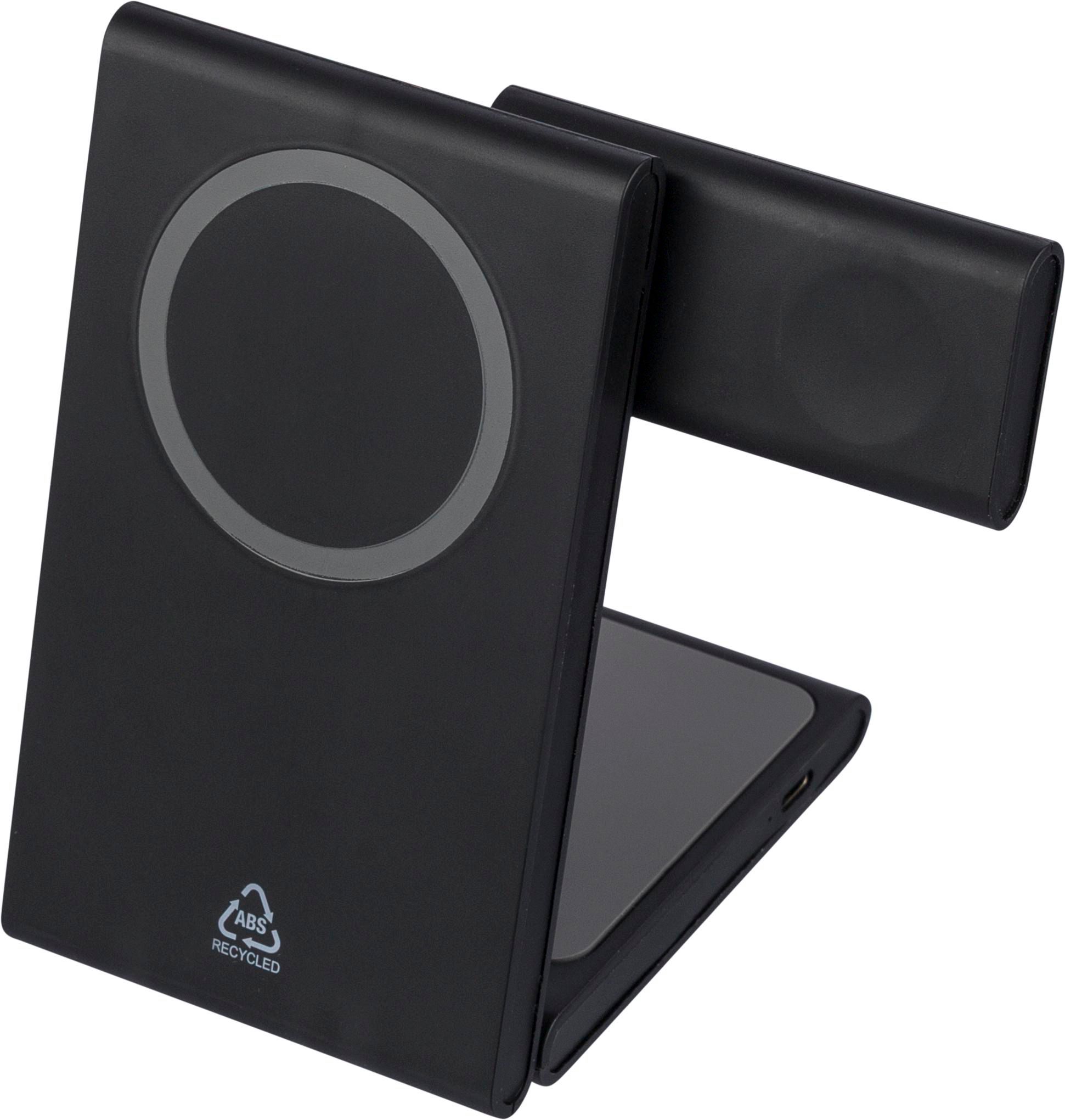 Recyceltes ABS 3-in-1 magnetisches kabelloses Ladegerät Valerio