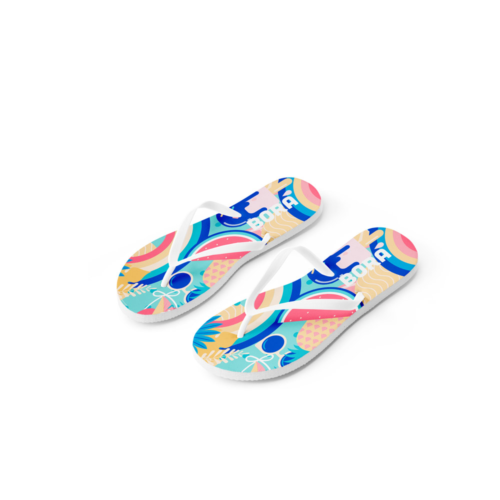 BALI S / M Zehensandalen mit vollständig veredelbaren Sublimationssohlen