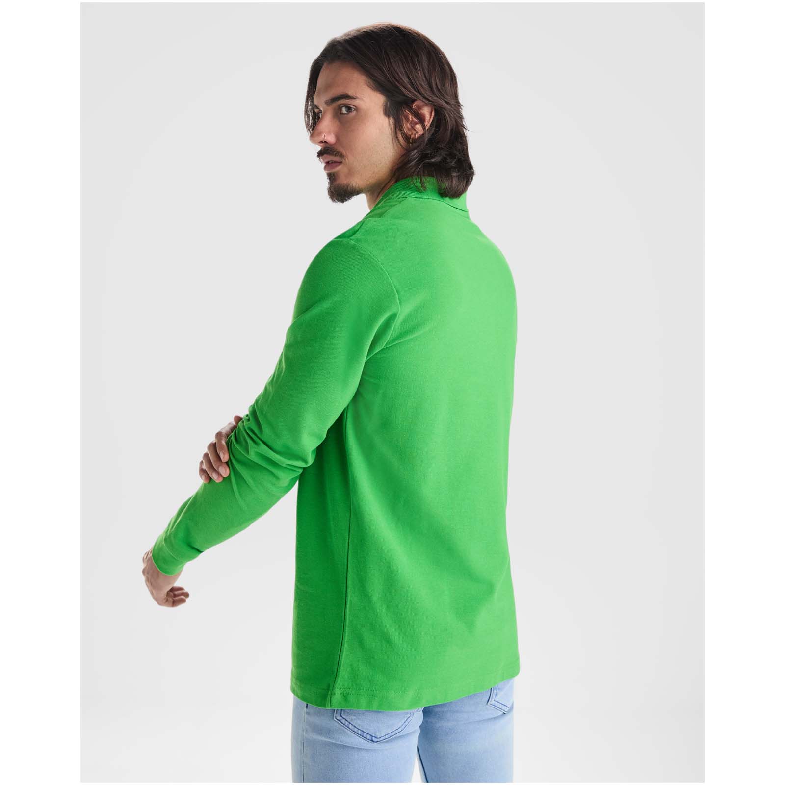 Estrella 220 g / m² Langarm Poloshirt für Herren