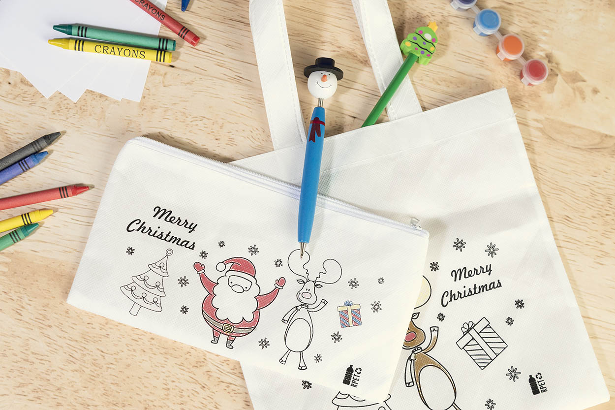 Weihnachts-Stifteetui zum Ausmalen Julfar Draw