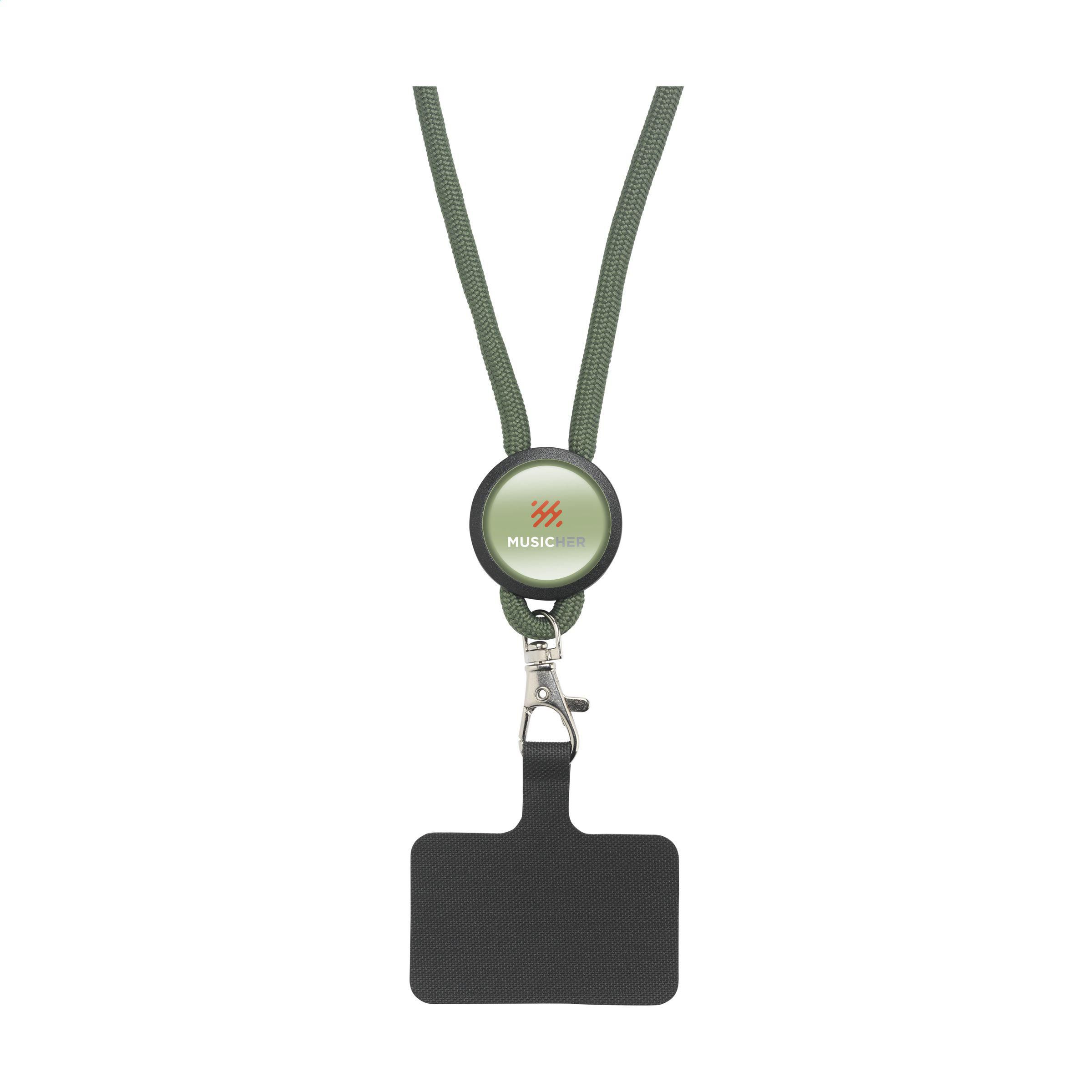 Lace Lanyard GRS RPET 0,5 cm Handy-Schlüsselband