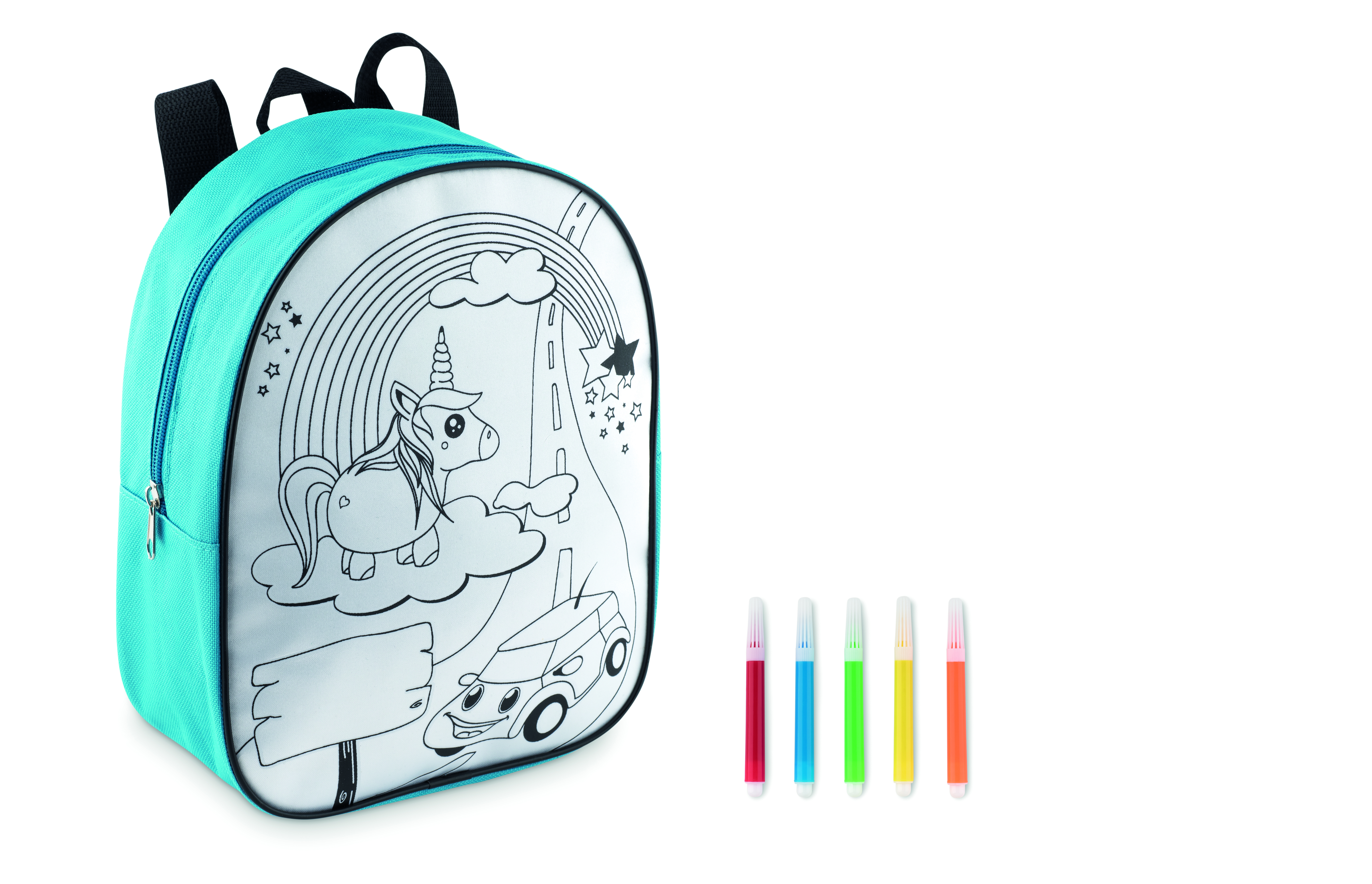 Rucksack mit 5 Filzstiften BACKSKETCHY Rucksack mit 5 Filzstiften BACKSKETCHY