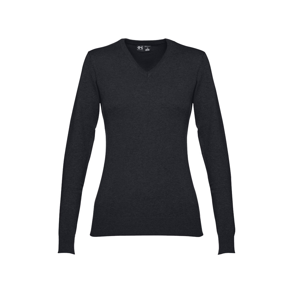 THC MILAN WOMEN Pullover mit V-Ausschnitt für Damen aus Baumwolle und Polyamid