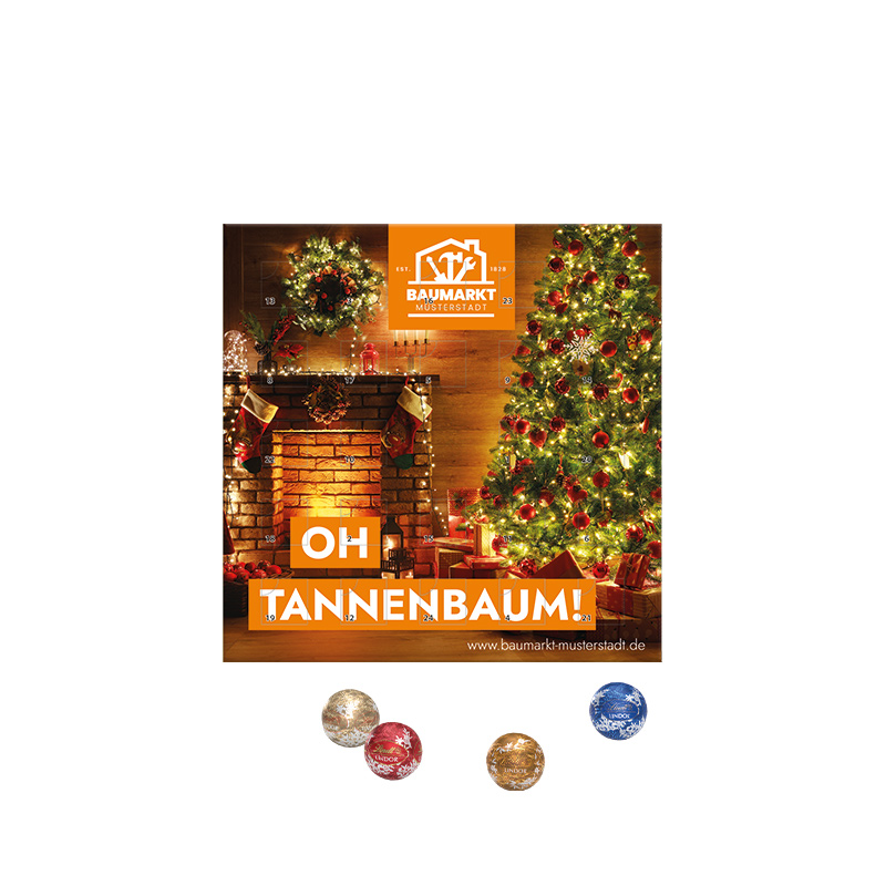 Minikugel Adventskalender, LINDOR Lindt Mini Kugeln