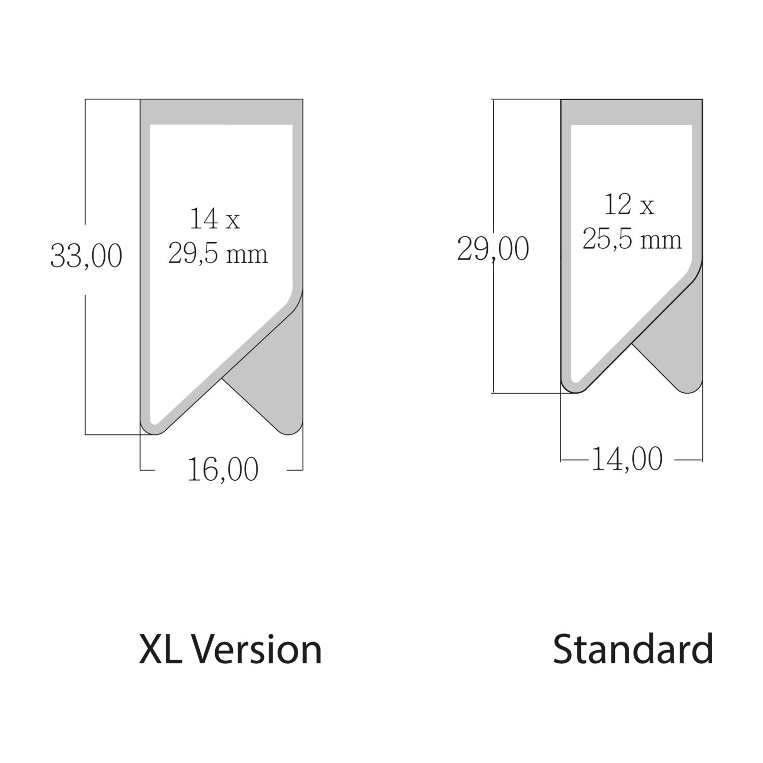 ROMINOX® Mehrweg-Büroklammer X Clip Variante A, idealer Mailingartikel für Dokumente, bis zu 12 Seiten Klemmkraft