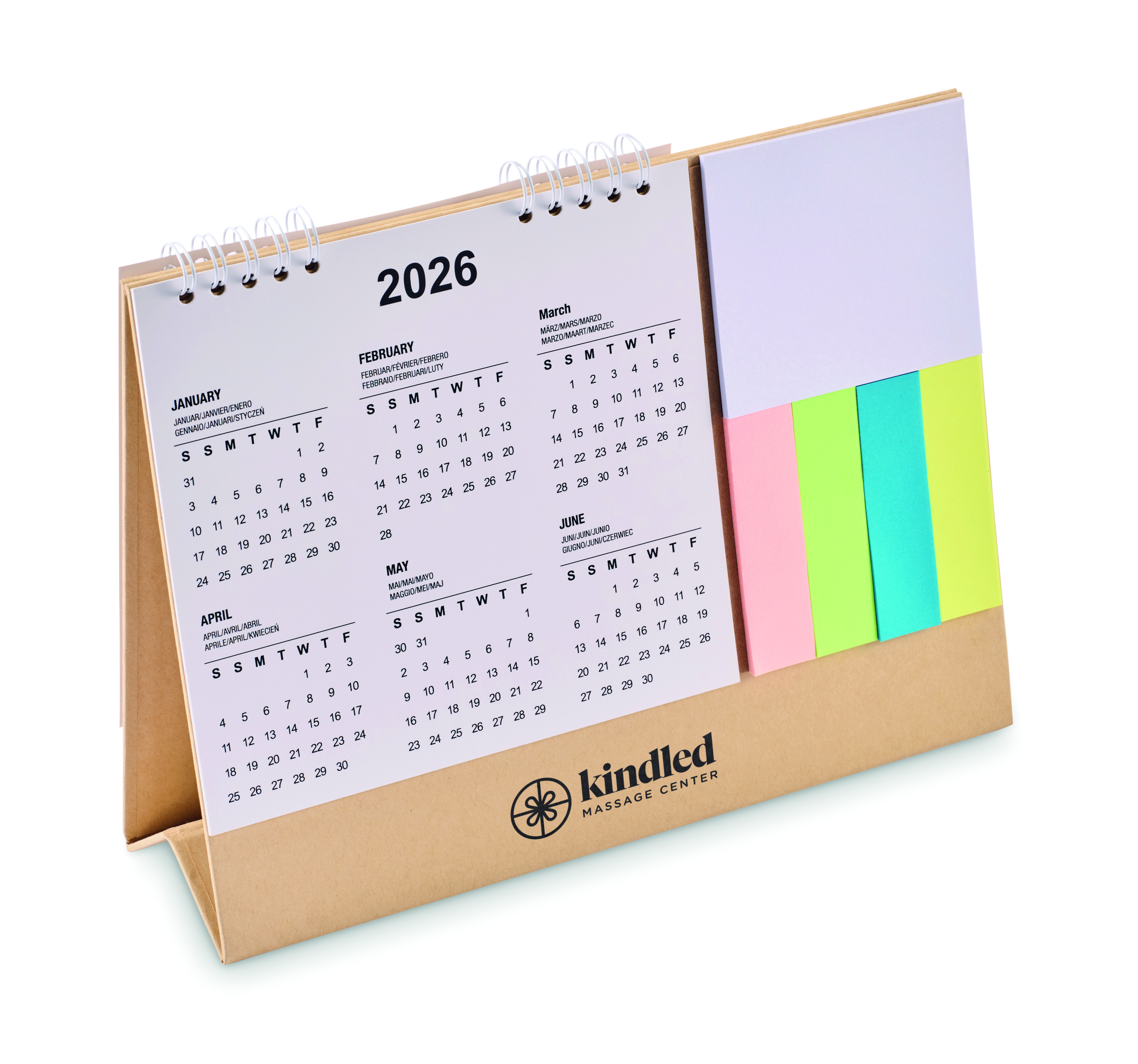 Tischkalender mit Memoblock CALENDOO
