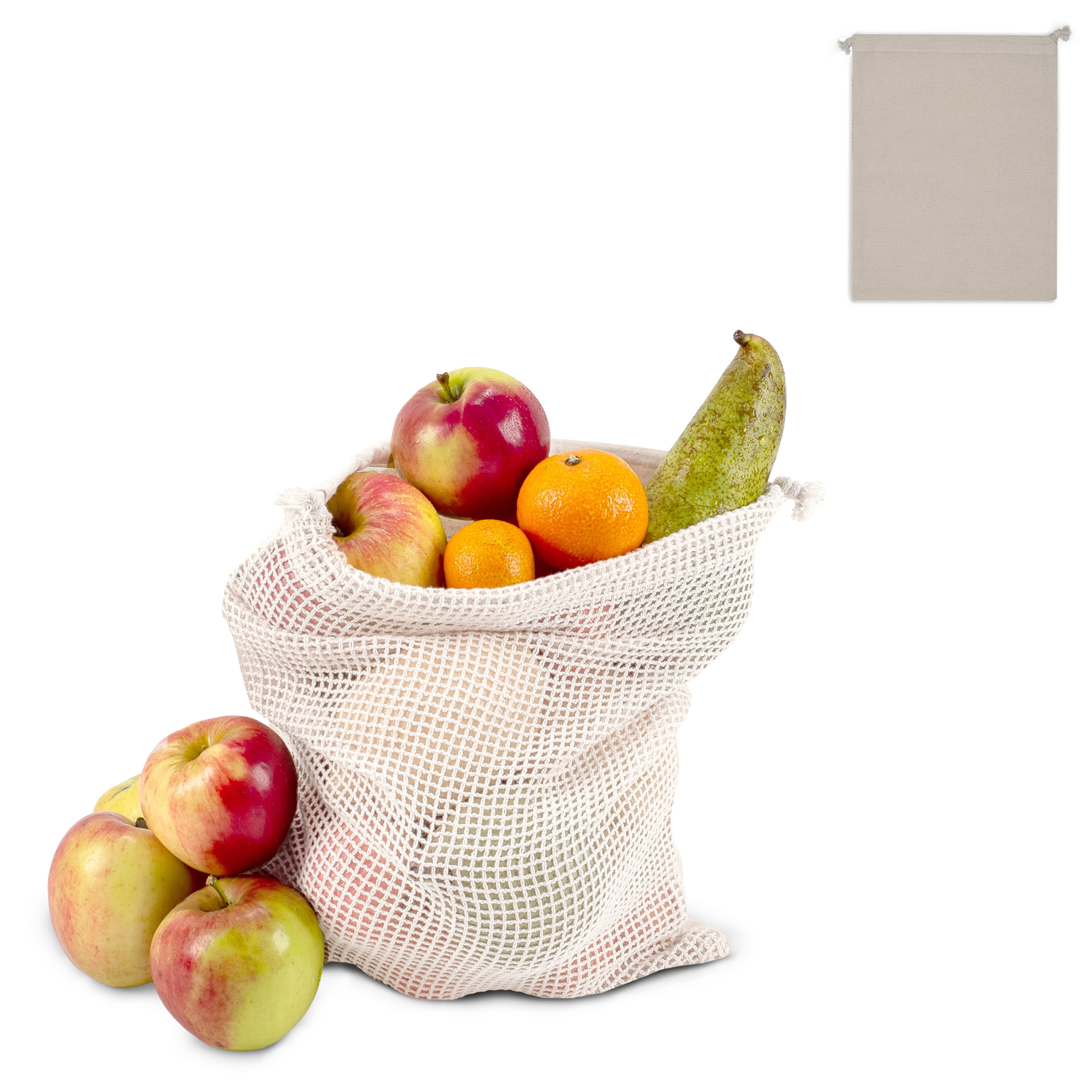 Wiederverwendbare Lebensmitteltasche OEKO-TEX® Baumwolle 25 x 30cm