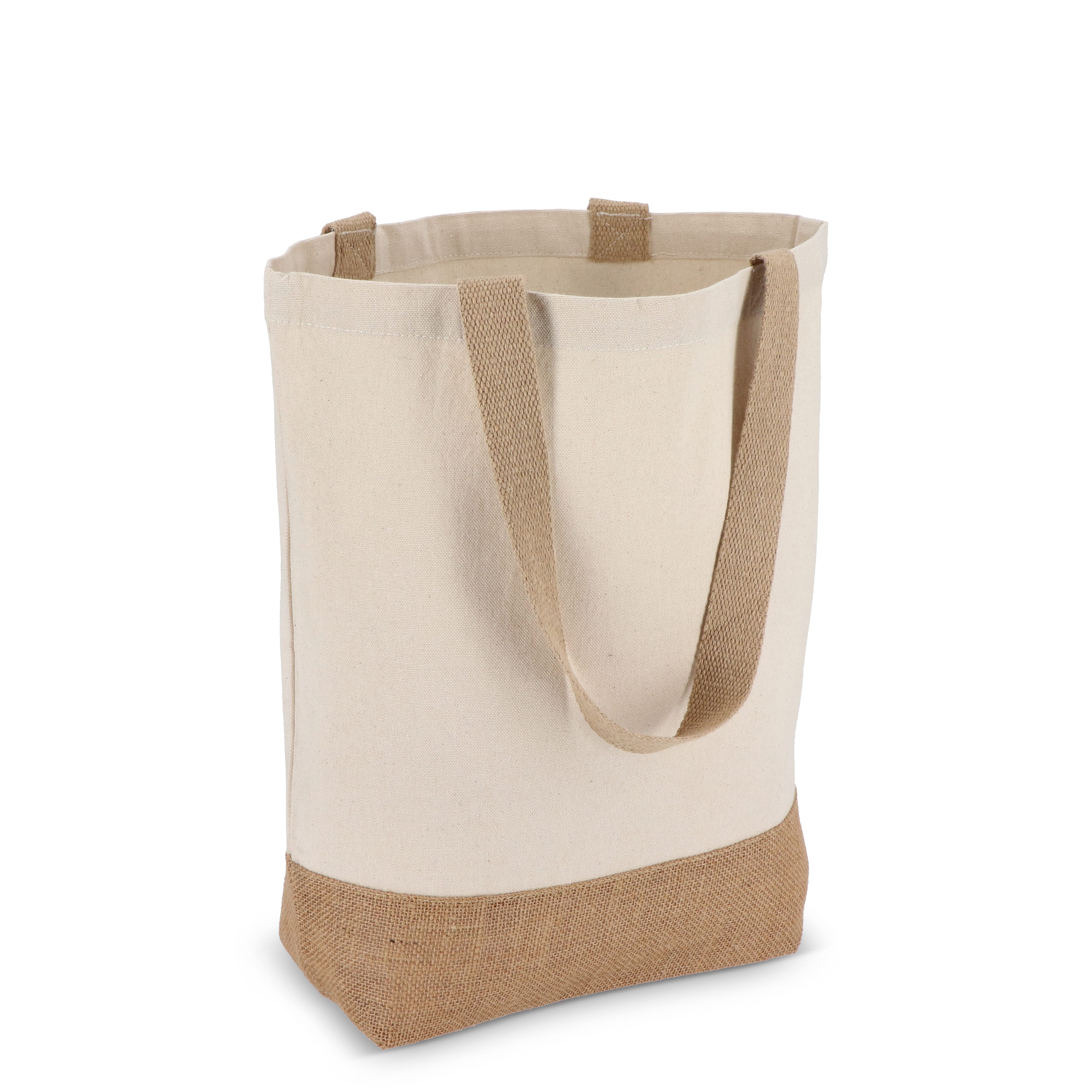 Baumwoll-Jute Tragetasche OEKO-TEX® 41 x 13 x 41cm 320g / m²