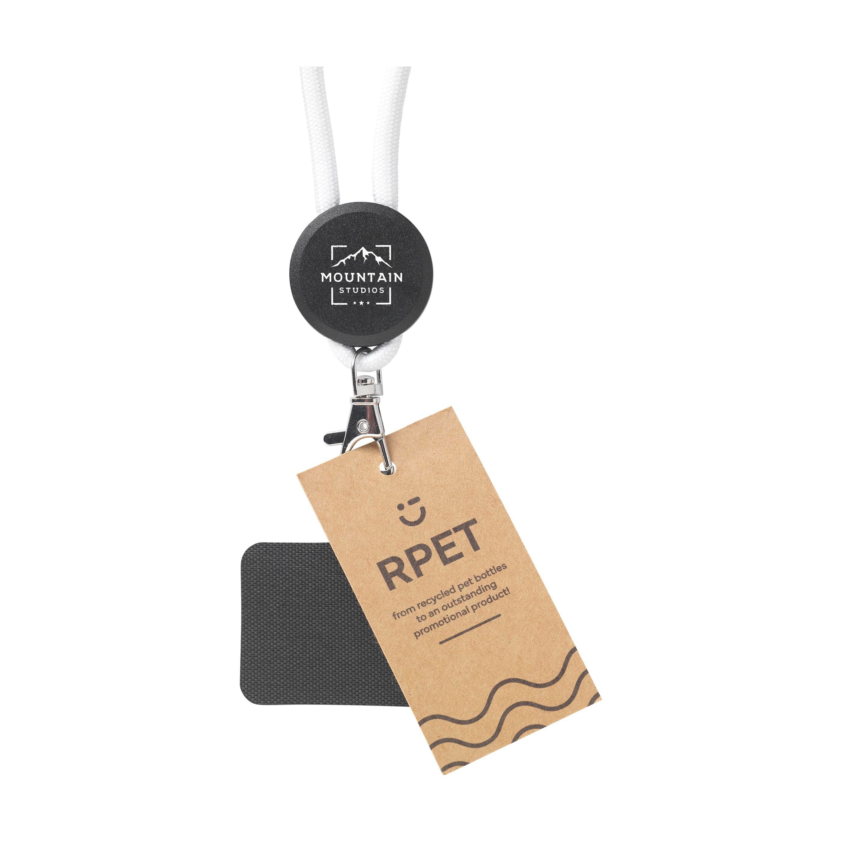 Lace Lanyard GRS RPET 0,5 cm Handy-Schlüsselband