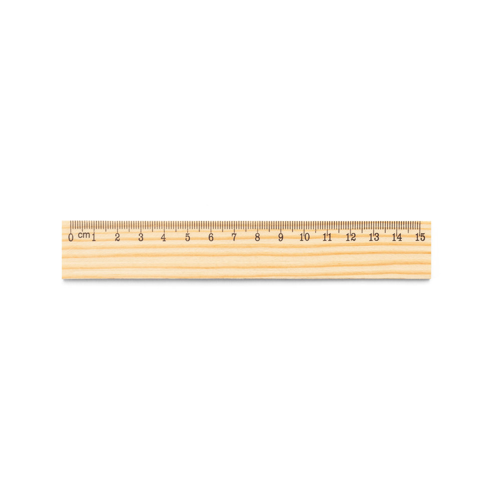 WESLEY 15 Lineal aus Kiefernholz mit 15 cm Skala