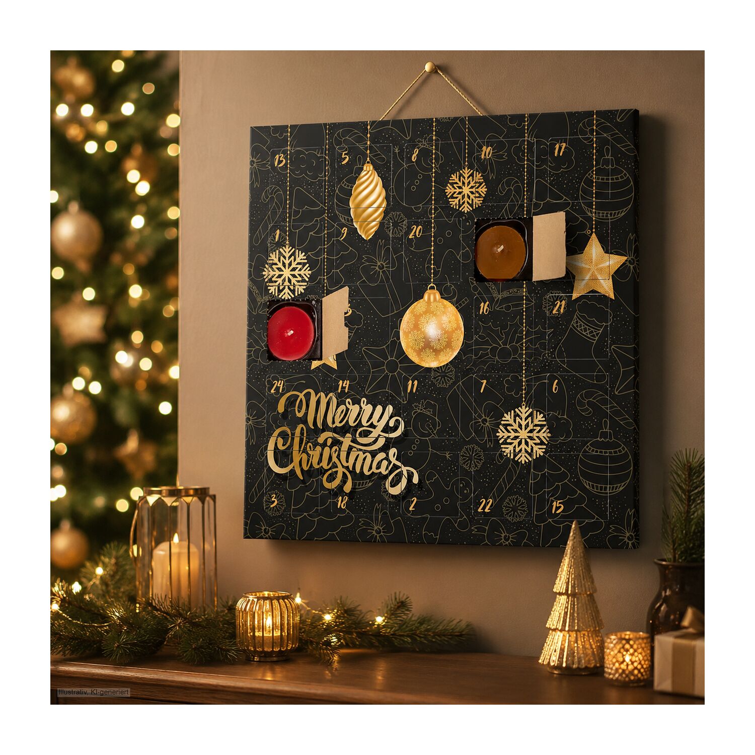 ROMOSCENT® Duftkerzen Adventskalender Merry Christmas