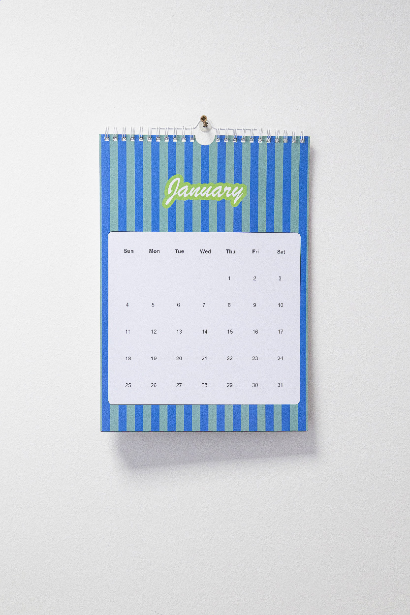 Individueller Wandkalender CreaDate Wall A4