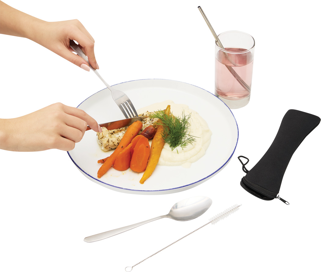 Edelstahl-Besteckset STELLOKIT, 5-teilig