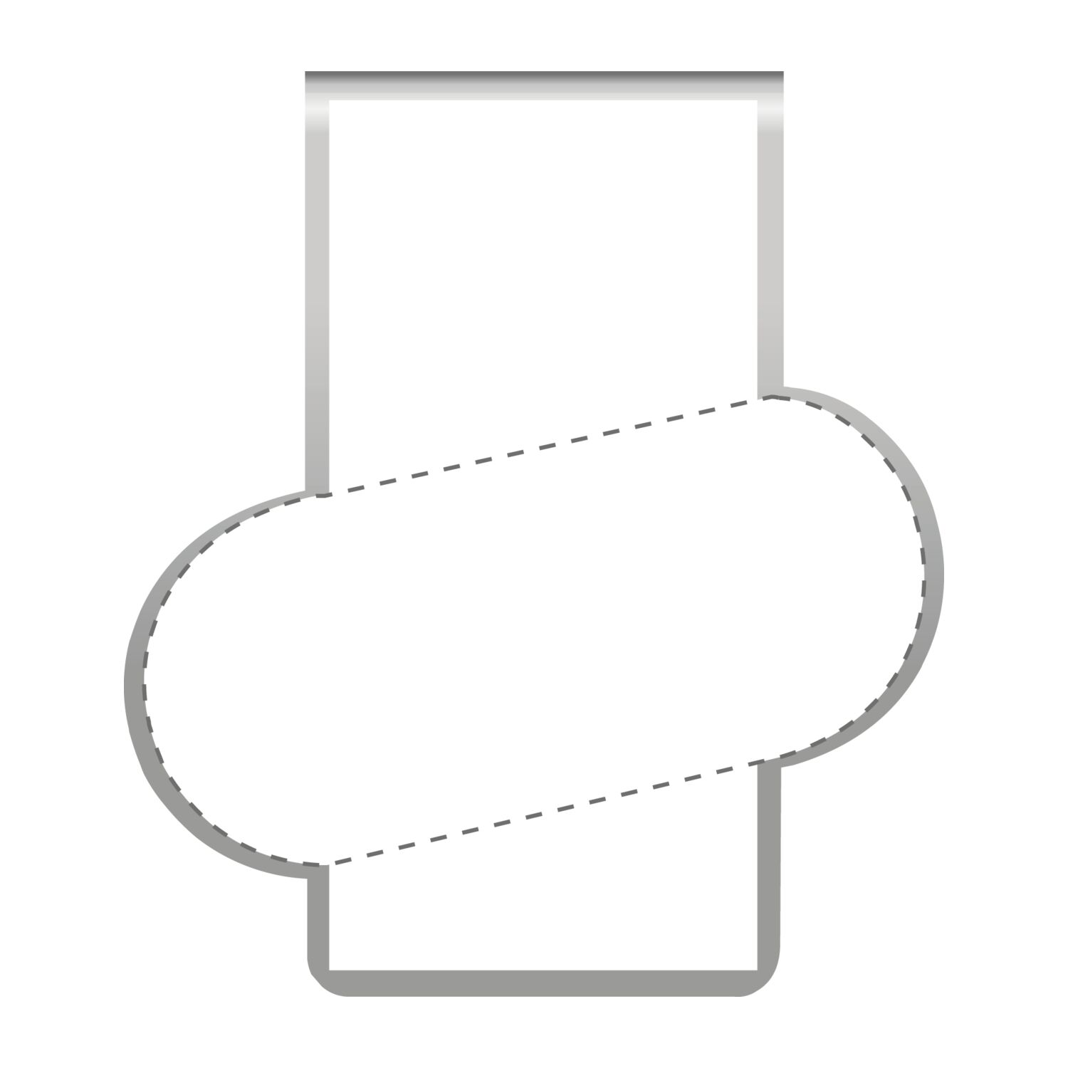 ROMINOX® Mehrweg-Büroklammer Shape Clip Variante A, idealer Mailingartikel für Dokumente, bis zu 18 Seiten Klemmkraft