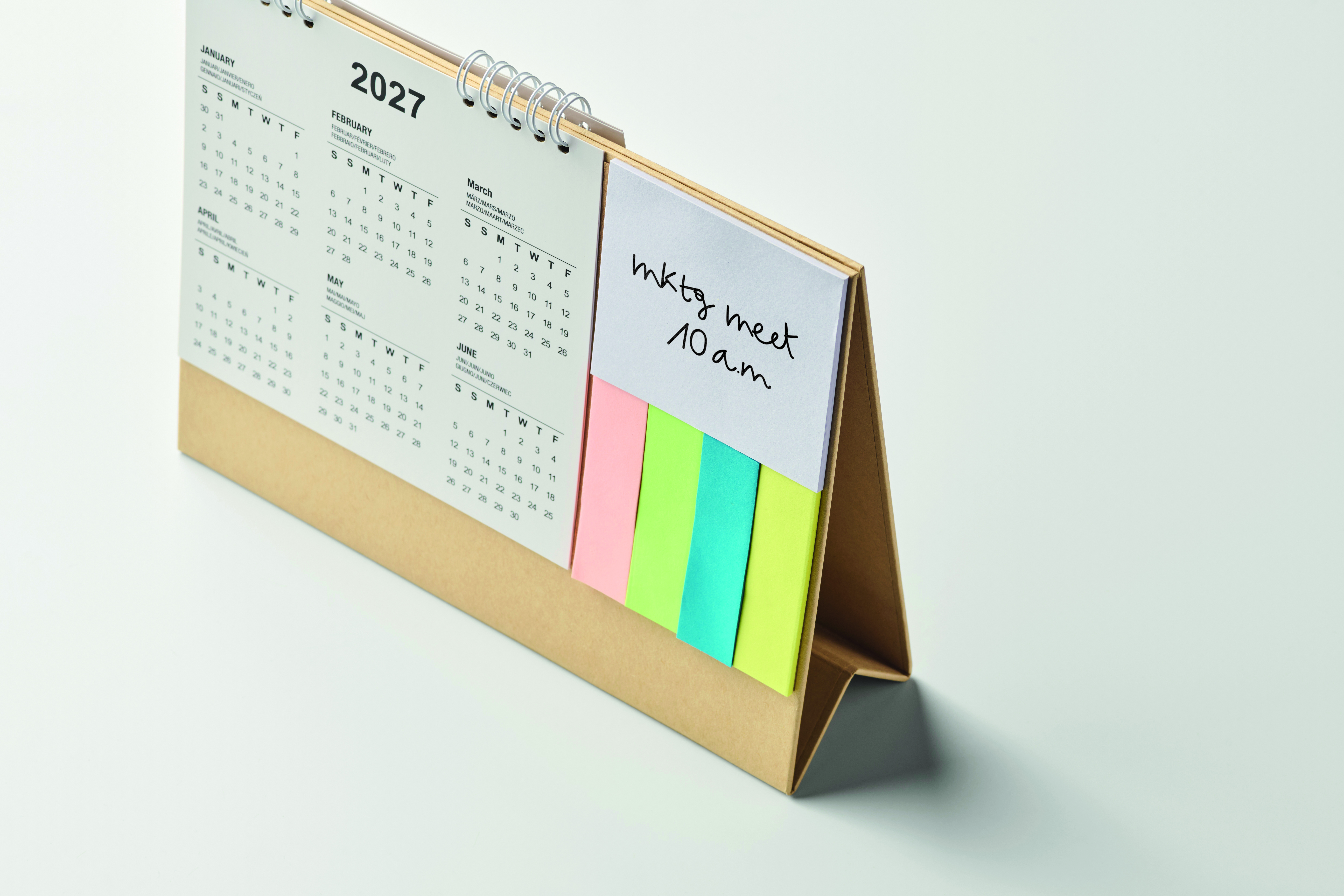 Tischkalender mit Memoblock CALENDOO