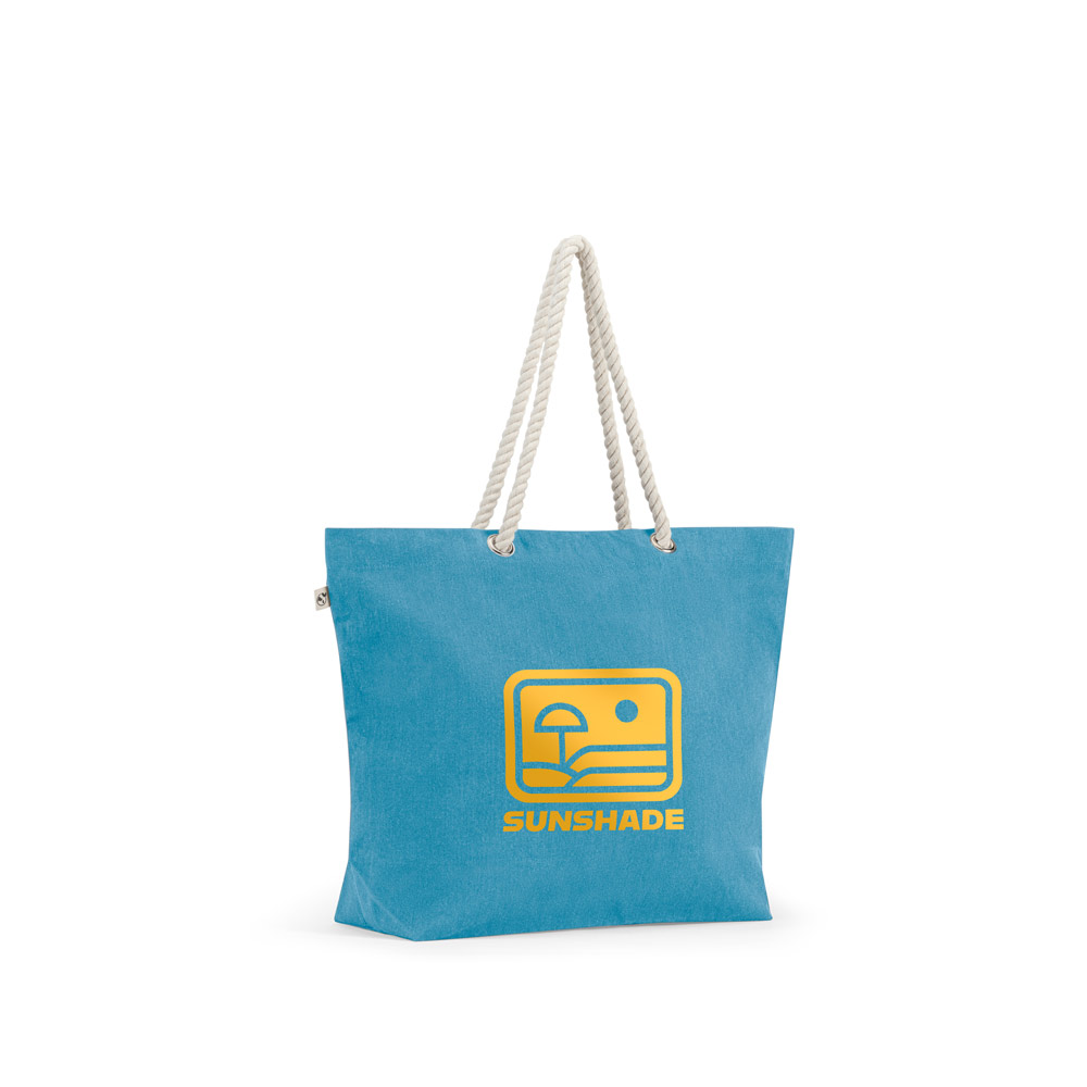 ATHENS Strandtasche aus recycelter Baumwolle (70 %) und recyceltem Polyester (30 %) (220 g / m²)