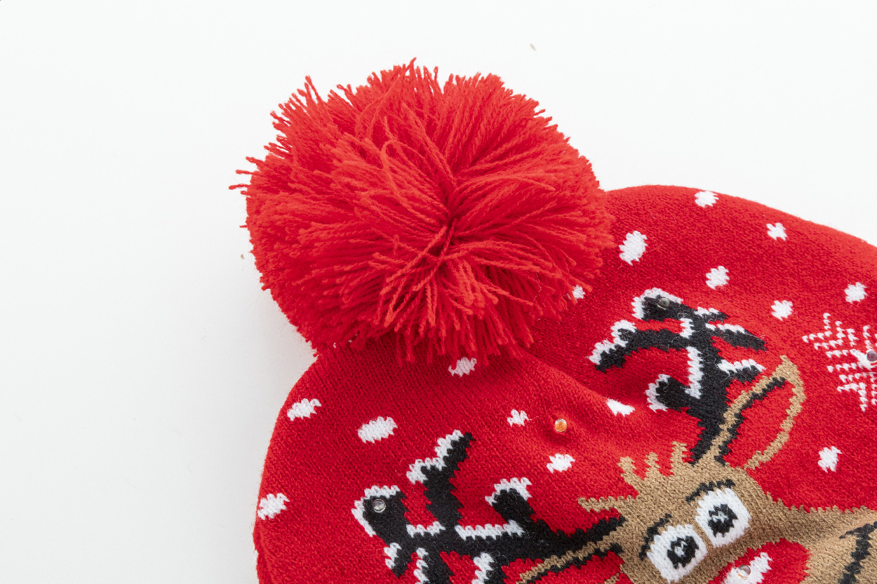 Weihnachts-LED-Wintermütze, Rentier Norrsken