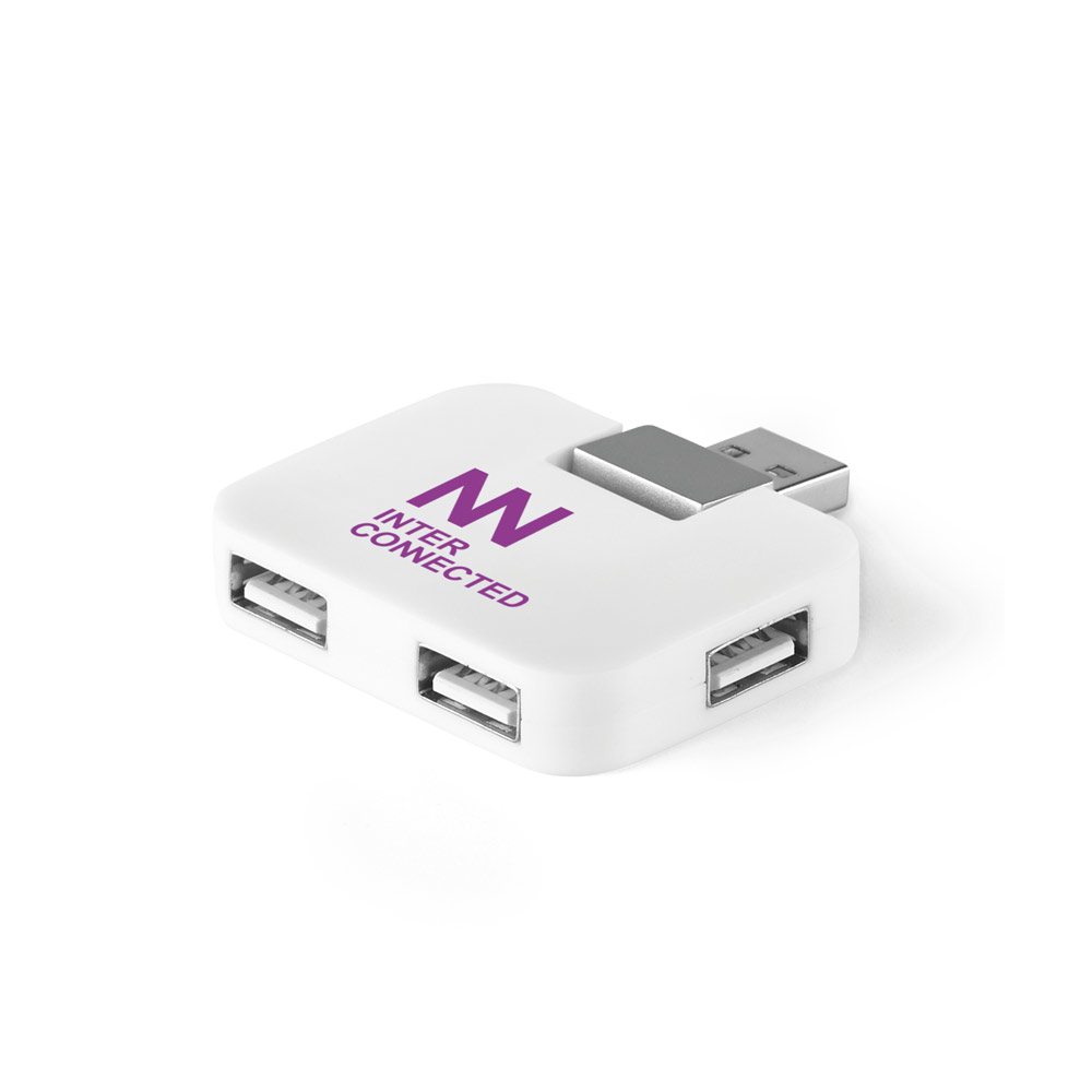JANNES HUB mit 4 USB-A-Anschlüssen aus ABS
