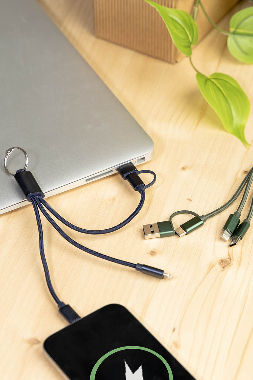 USB-Ladekabel mit Schlüsselanhänger Rafob